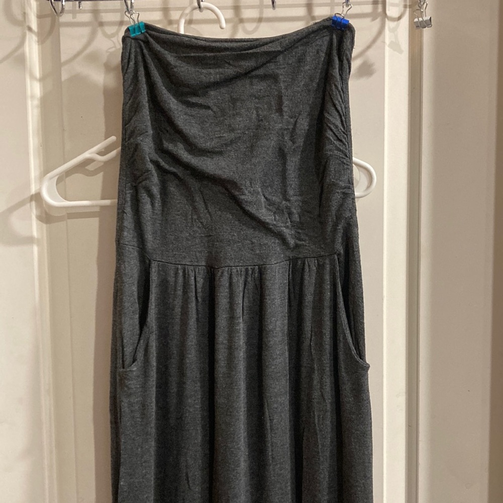 🤑3 for 20$🤑 Grey empire waist strapless dress